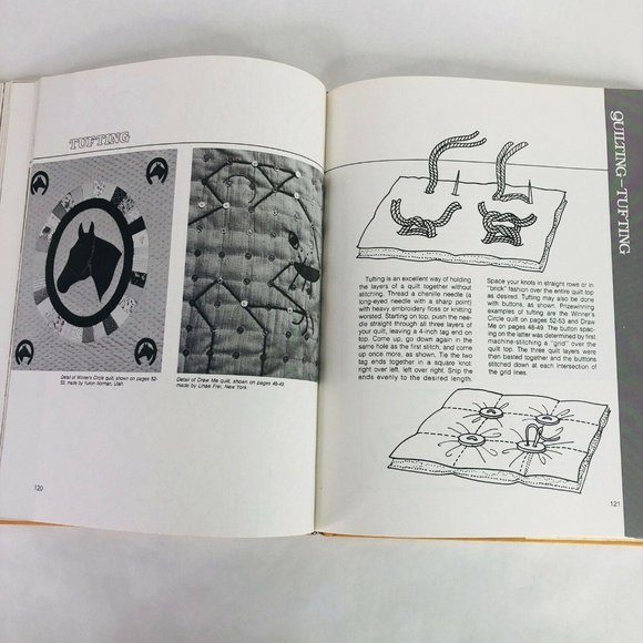 Erica Wilsons Quilts of America Hardcover Book Techniques & Patterns 1976 Oxmoor - Picture 6 of 11